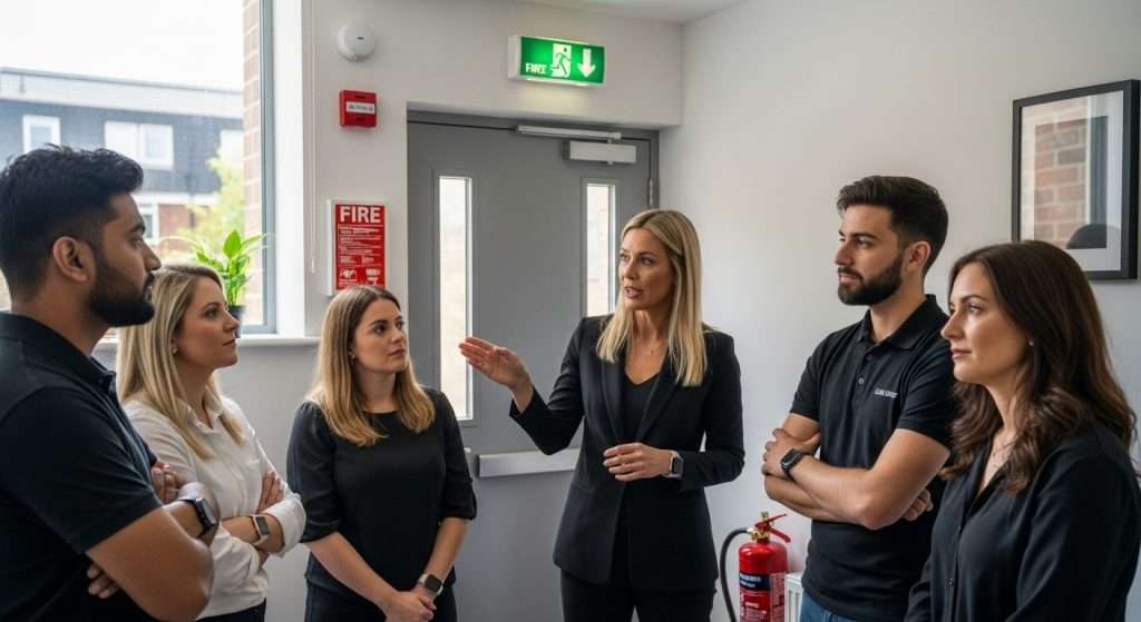 HMO fire safety, landlord tenant fire safety walkthrough